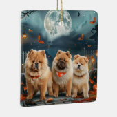 Chow Chow Halloween Spooky Keramikornament (Rechts)