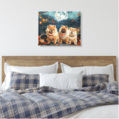 Chow Chow Halloween Spooky Leinwanddruck (Insitu (Schlafzimmer))