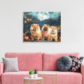Chow Chow Halloween Spooky Leinwanddruck (Insitu (Wohnzimmer))