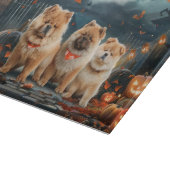 Chow Chow Halloween Spooky Schneidebrett (Ecke)