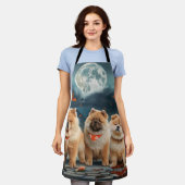 Chow Chow Halloween Spooky Schürze (Getragen)