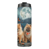 Chow Chow Halloween Spooky Thermosbecher (Vorderseite)