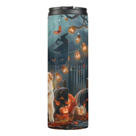 Chow Chow Halloween Spooky Thermosbecher (Rückseite)