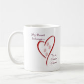 Chow Chow Heart Belongs Kaffeetasse (Links)