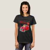 Chow Chow Heart Red Truck Happy Valentine Day Dog T-Shirt (Vorne ganz)