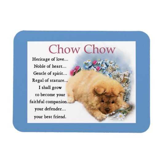 Chow Chow Heritage of Liebe Magnet (Horizontal)