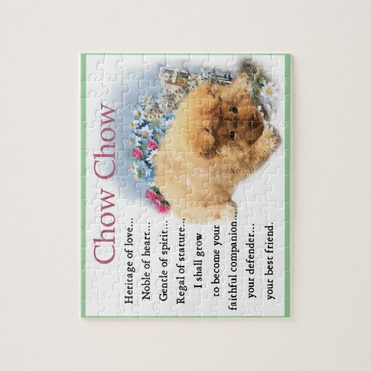 Chow Chow Heritage of Liebe Puzzle (Vertikal)