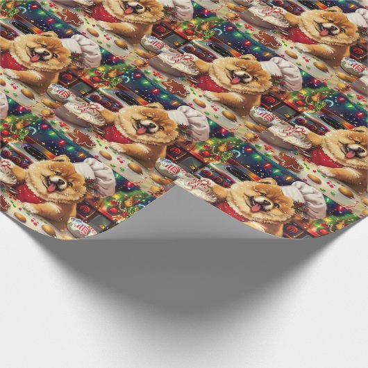 Chow Chow Holiday Baking: Feierliche Weihnachten Geschenkpapier (Ecke)