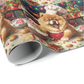 Chow Chow Holiday Baking: Feierliche Weihnachten Geschenkpapier (Rolleneckpunkt)