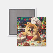 Chow Chow Holiday Baking: Feierliche Weihnachten Magnet (Vorderseite/Rückseite)