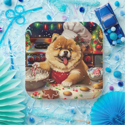 Chow Chow Holiday Baking: Feierliche Weihnachten Pappteller (Party)