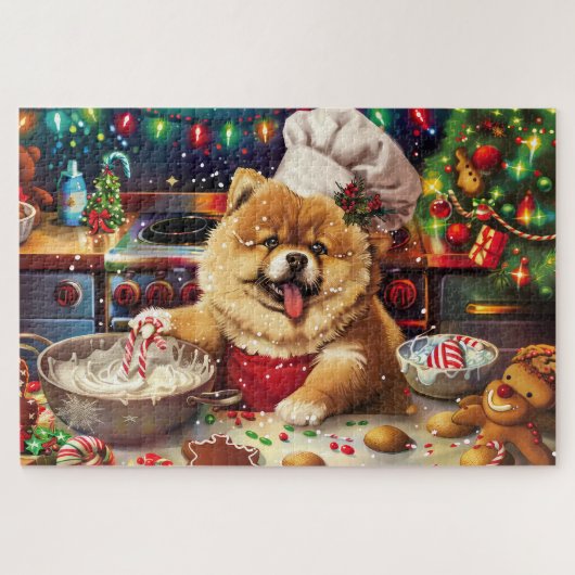 Chow Chow Holiday Baking: Feierliche Weihnachten Puzzle (Horizontal)