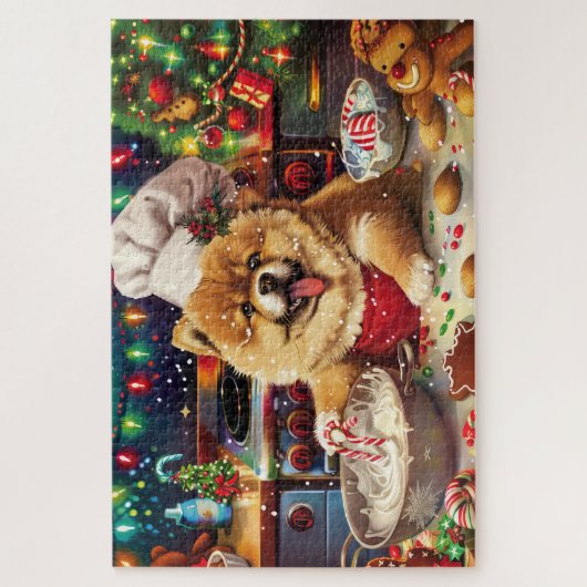 Chow Chow Holiday Baking: Feierliche Weihnachten Puzzle (Vertikal)