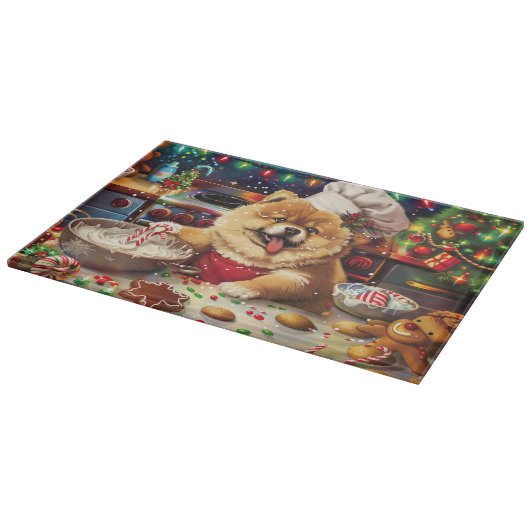 Chow Chow Holiday Baking: Feierliche Weihnachten Schneidebrett (Ecke)