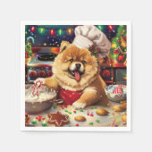 Chow Chow Holiday Baking: Feierliche Weihnachten Serviette (Vorderseite)