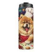 Chow Chow Holiday Baking: Feierliche Weihnachten Thermosbecher (Vorderseite)