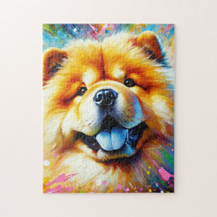 Chow Chow Hund Acryl Druck Geschenk für Hunde Lieb Puzzle