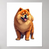 Chow Chow Hund Chinesische Hunde Rasse für eine Ch Poster (Vorne)