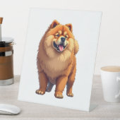Chow Chow Hund Chinesische Hunde Rasse für eine Ch Sockelschild (In Situ)