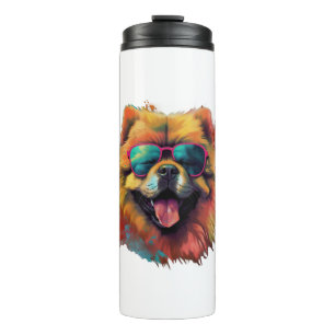 Chow Chow Hund Chinesische Hunde Rasse für eine Ch Thermosbecher