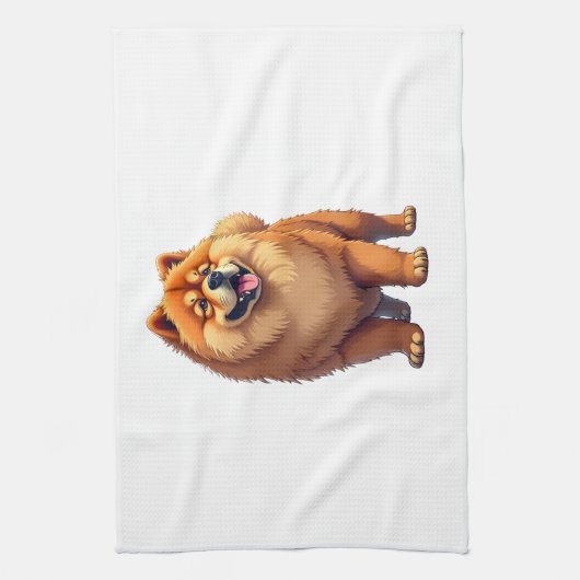 Chow-Chow-Hund Chinesische Hunderasse für einen Ch Geschirrtuch (Vertikal)