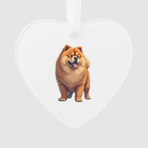Chow-Chow-Hund Chinesische Hunderasse für einen Ch Ornament