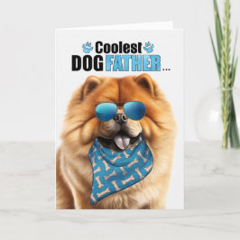 Chow Chow Hund Cooler Vater Vatertag Feiertagskarte
