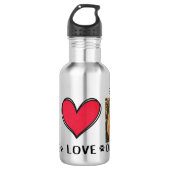 Chow-Chow-Hund Edelstahlflasche (Vorderseite)