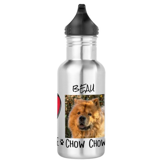 Chow-Chow-Hund Edelstahlflasche (Rechts)