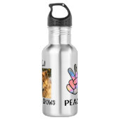 Chow-Chow-Hund Edelstahlflasche (Rückseite)