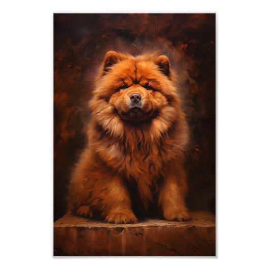 Chow-Chow-Hund Fotodruck (Vorne)