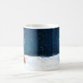 Chow Chow Hund im Schnee mit Weihnachtsgeschenke Kaffeetasse (Mittel)