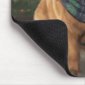 Chow Chow Hund im Schnee Weihnachten Mousepad (Ecke)