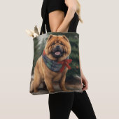 Chow Chow Hund im Schnee Weihnachten Tasche (Von Nahem)
