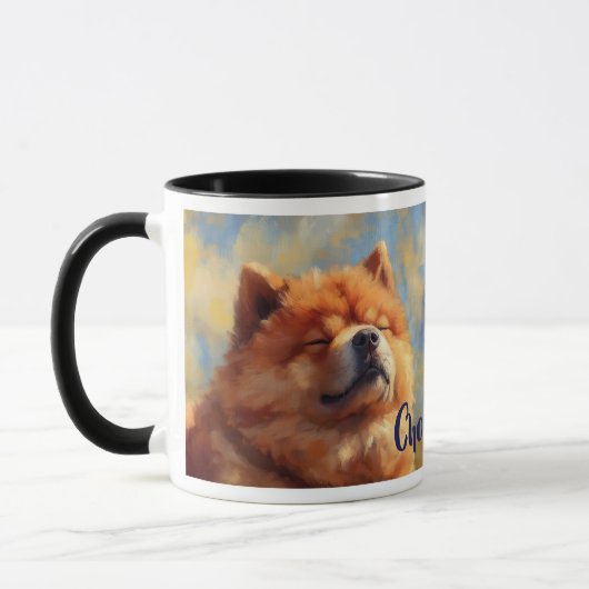 Chow Chow Hund impressionistisch Paint Tasse (Links)