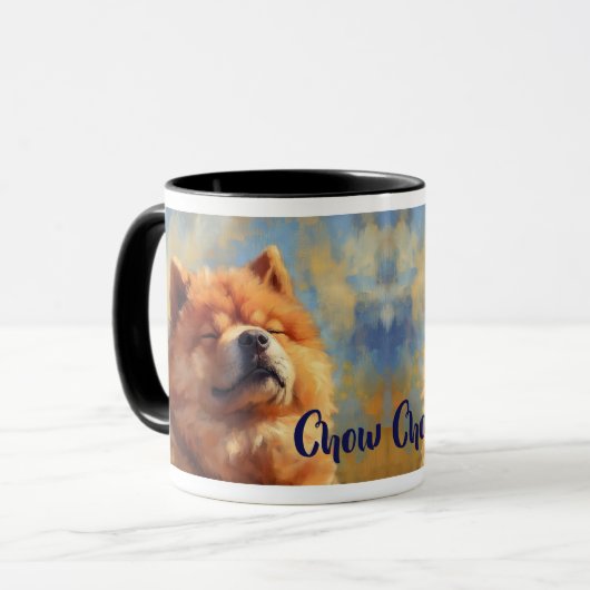 Chow Chow Hund impressionistisch Paint Tasse (Vorderseite Links)