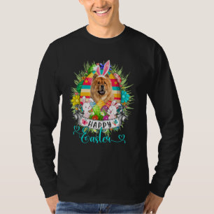 Chow Chow Hund in Ostereier Basket Bunnies Happy T-Shirt