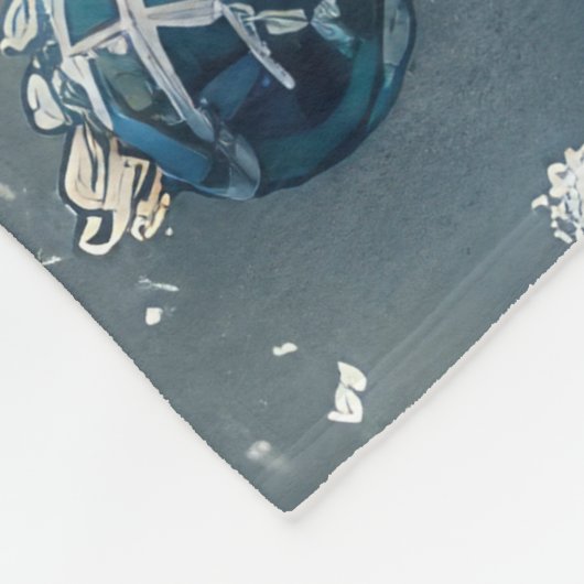 Chow Chow Hund in Sledge Lass es Schnee Weihnachte Fleecedecke (Ecke)