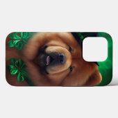 Chow Chow Hund in St. Patrick's Day Dress Case-Mate iPhone Hülle (Rückseite (Horizontal))