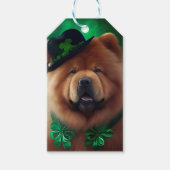 Chow Chow Hund in St. Patrick's Day Dress Geschenkanhänger (Vorderseite)