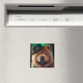 Chow Chow Hund in St. Patrick's Day Dress Magnet (In Situ (Geschirrspüler))