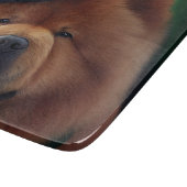 Chow Chow Hund in St. Patrick's Day Dress Schneidebrett (Ecke)