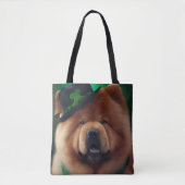 Chow Chow Hund in St. Patrick's Day Dress Tasche (Vorderseite)