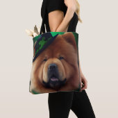 Chow Chow Hund in St. Patrick's Day Dress Tasche (Von Nahem)