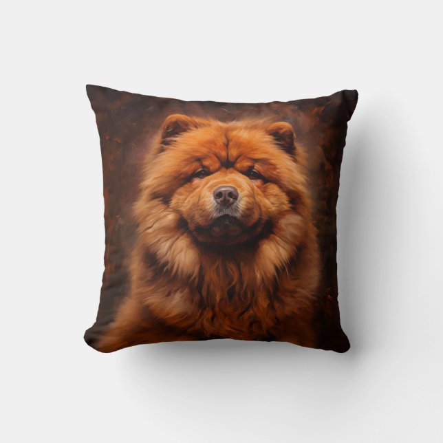 Chow-Chow-Hund Kissen (Vorderseite)