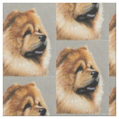 Chow Chow Hund Kunststoffe Stoff (Nahaufnahme)