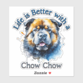Chow Chow Hund Lover Aufkleber dekor, Hund Mama Hu