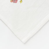 Chow Chow Hund Mama Floral Fleecedecke (Ecke)