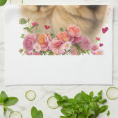 Chow Chow Hund Mama Floral Geschirrtuch (Gefaltet)