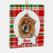 Chow-Chow-Hund-Ornament Keramikornament (Rechts)